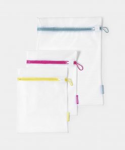 Wash Bags, set of 3, in 2 sizes - White-0