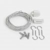 Clothes Lines Set, 12 metres - White-0