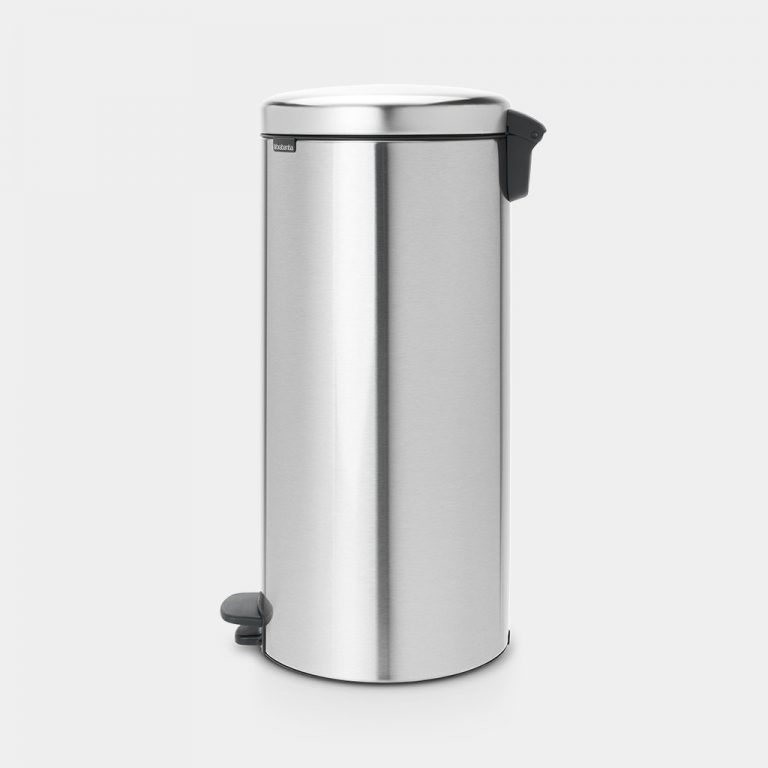 Pedal Bin newIcon, 30 litre, Soft Closing, Plastic Inner Bucket - Matt Steel Fingerprint Proof-368