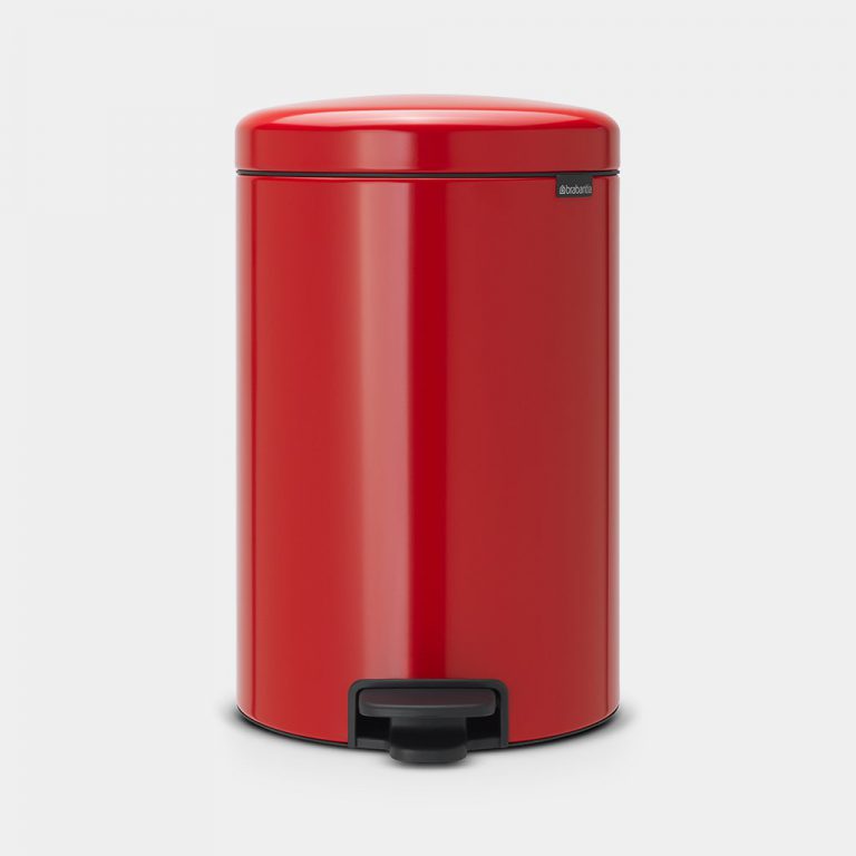 Pedal Bin newIcon, 20 litre, Soft Closing, Plastic Inner Bucket - Passion Red-0