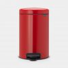 Pedal Bin newIcon, 12 litre, Soft Closing, Plastic Inner Bucket - Passion Red-0