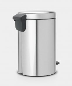 Pedal Bin newIcon, 12 litre, Soft Closing, Plastic Inner Bucket - Matt Steel Fingerprint Proof-393