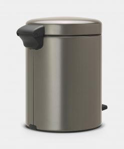 Pedal Bin newIcon, 5 litre, Soft Closing, Plastic Inner Bucket - Platinum-2985