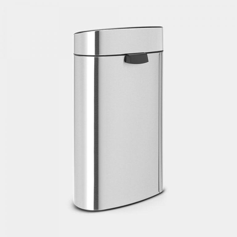 Touch Bin New Recycle, 23/10 litre, Plastic Inner Bucket - Matt Steel Fingerprint Proof-3010