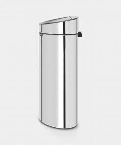 Touch Bin New, 40 litre, Plastic Inner Bucket - Brilliant Steel-3020