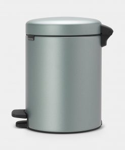 Pedal Bin newIcon, 5 litre, Soft Closing, Plastic Inner Bucket - Metallic Mint-3038