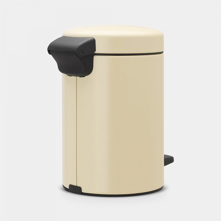 Pedal Bin newIcon, 3 litre, Soft Closing, Plastic Inner Bucket - Almond-3048