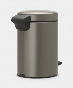 Pedal Bin newIcon, 3 litre, Soft Closing, Plastic Inner Bucket - Platinum-3095