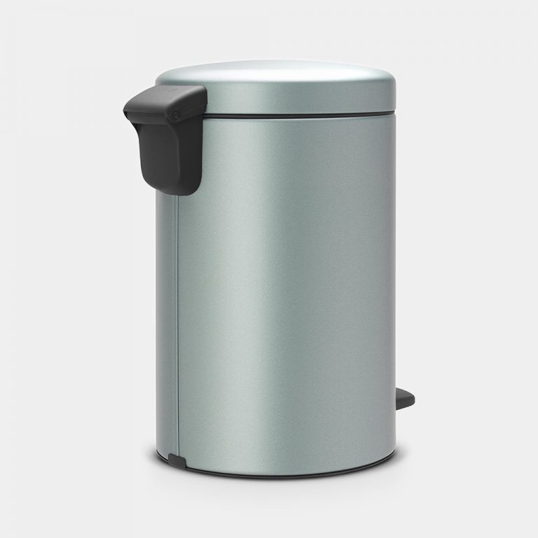 Pedal Bin newIcon, 12 litre, Soft Closing, Plastic Inner Bucket - Metallic Mint-3228
