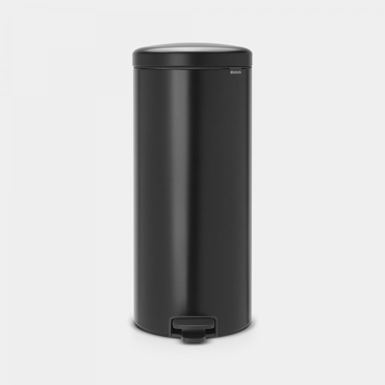 Pedal Bin newIcon, 30 litre, Soft Closing, Plastic Inner Bucket - Matt Black-0