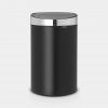 Touch Bin New, 40 litre, Plastic Inner Bucket - Matt Black-0