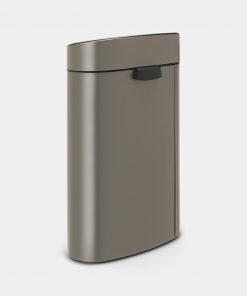 Touch Bin New, 40 litre, Plastic Inner Bucket - Platinum-3577