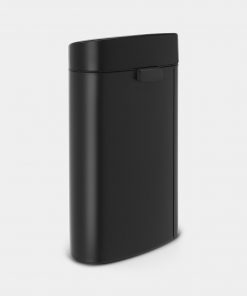 Touch Bin New, 40 litre, Plastic Inner Bucket - Matt Black-3585