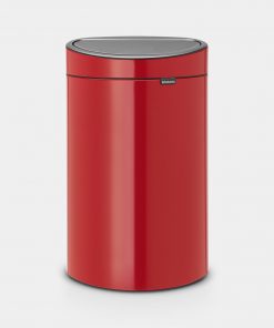 Touch Bin New, 40 litre, Plastic Inner Bucket - Passion Red-0