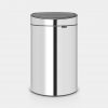 Touch Bin New Recycle, 23/10 litre, Plastic Inner Bucket - Brilliant Steel-0