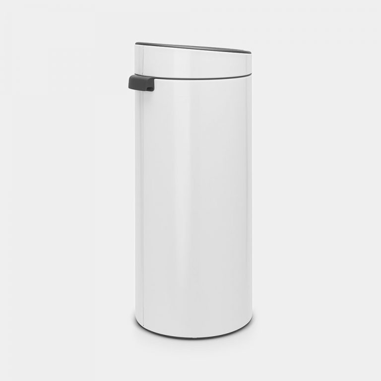 Touch Bin New, 30L, Plastic Inner Bucket - White-3611