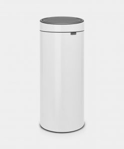 Touch Bin New, 30L, Plastic Inner Bucket - White-0