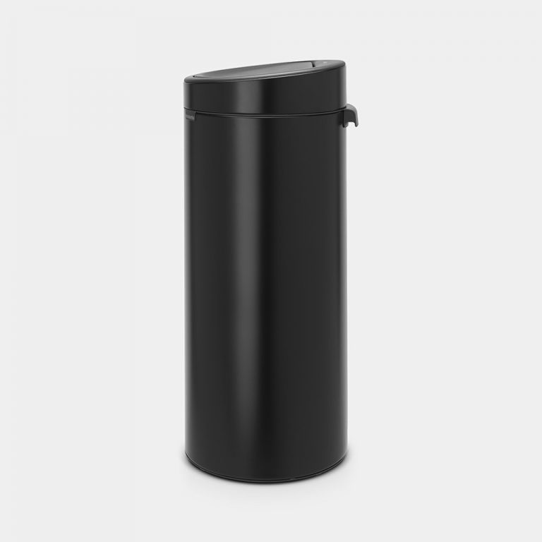 Touch Bin New, 30L, Plastic Inner Bucket - Matt Black-3632