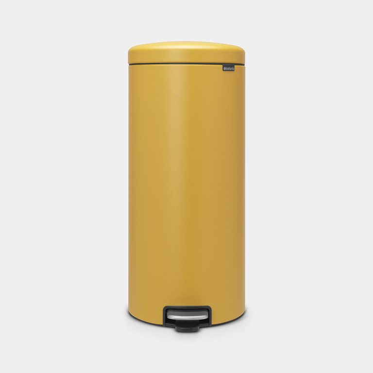 Pedal Bin newIcon, 30 litre, Soft Closing, Plastic Inner Bucket - Mineral Mustard Yellow-0