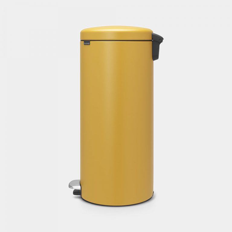 Pedal Bin newIcon, 30 litre, Soft Closing, Plastic Inner Bucket - Mineral Mustard Yellow-3758