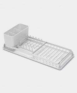 Compact Dish Drying Rack - Light Grey-3806