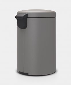 Pedal Bin newIcon, 20 litre, Soft Closing, Plastic Inner Bucket - Mineral Concrete Grey-3329