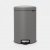 Pedal Bin newIcon, 20 litre, Soft Closing, Plastic Inner Bucket - Mineral Concrete Grey-0