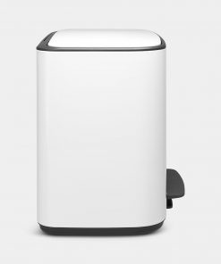 Bo Pedal Bin, with 3 Inner Buckets, 3 x 11 litres - White-514