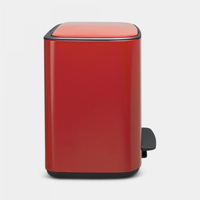 Bo Pedal Bin, with 3 Inner Buckets, 3 x 11 litres - Passion Red-522
