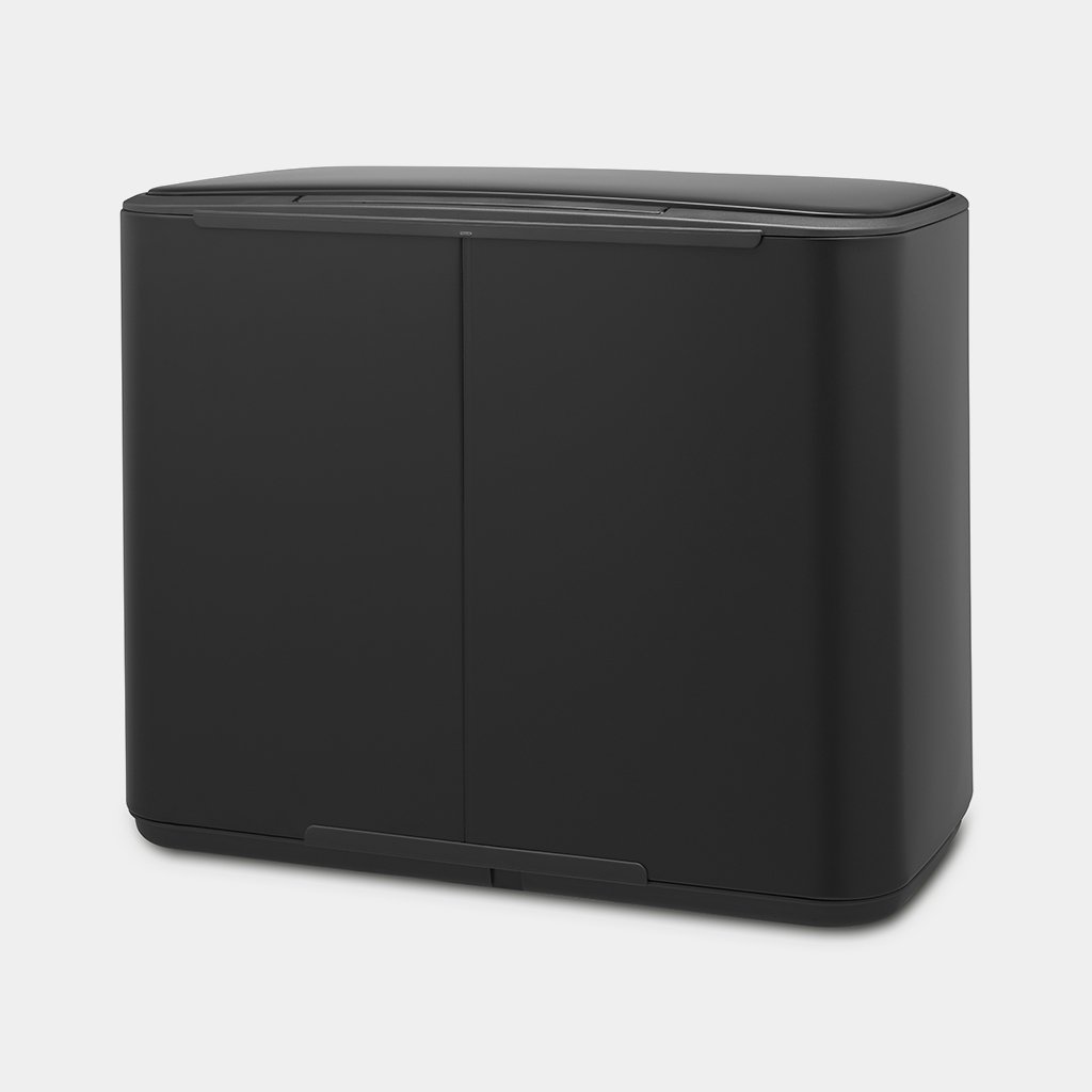 Bo Pedal Bin, with 1 Inner Bucket, 36 litres - Matt Black-613