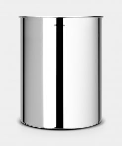 Waste Paper Bin, 15 litre - Brilliant Steel-0