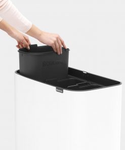 Bo Touch Bin, with 3 Inner Buckets, 3 x 11 litre - White-1731