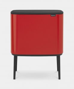 Bo Touch Bin, with 3 Inner Buckets, 3 x 11 litre - Passion Red-0