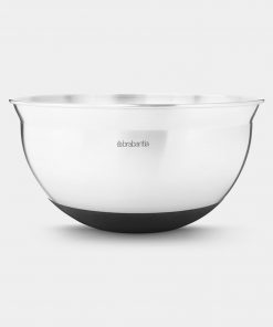 Mixing Bowl, 1.6 litre - Matt Steel / Black-0