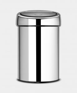 Touch Bin, 3 litre - Brilliant Steel-0