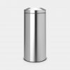 Flame Guard Waste Paper Bin, 30 litre, Metal Inner Bucket - Matt Steel-0