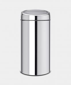 Touch Bin, 45 litre, Plastic Inner Bucket - Brilliant Steel-7566