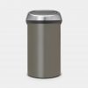 Touch Bin, 60 litre - Platinum-0