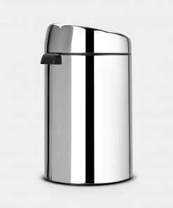 Touch Bin, 20 litre, Metal Bucket - Brilliant Steel-1440
