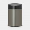 Slide Bin, 5 litre, Plastic Inner Bucket - Platinum-0
