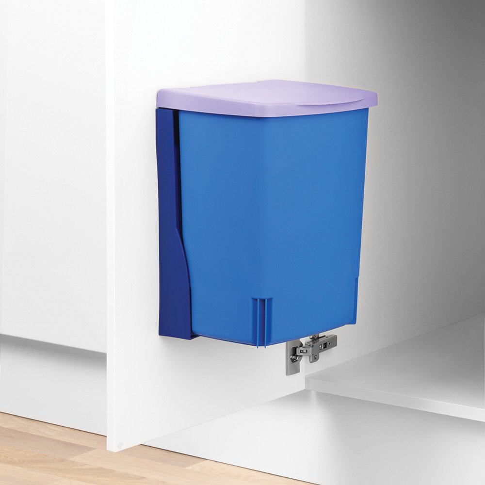 Built-in Bin, 10 litre, Rectangular - Lavender-2299