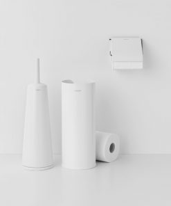 ReNew Toilet Brush and Holder - White-7079