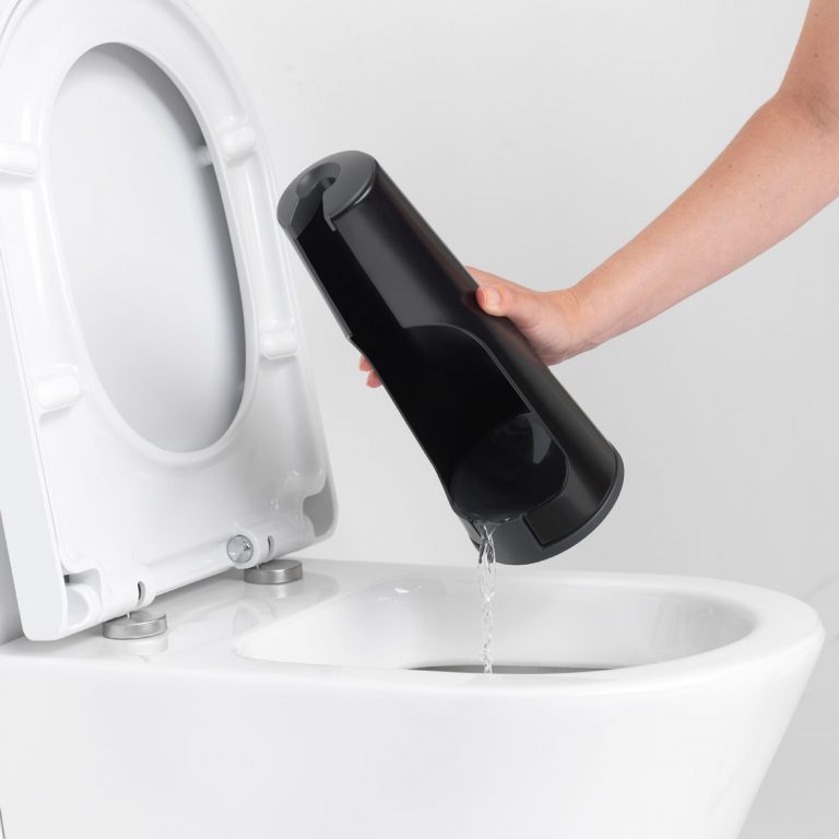 ReNew Toilet Brush and Holder - Matt Black-6850