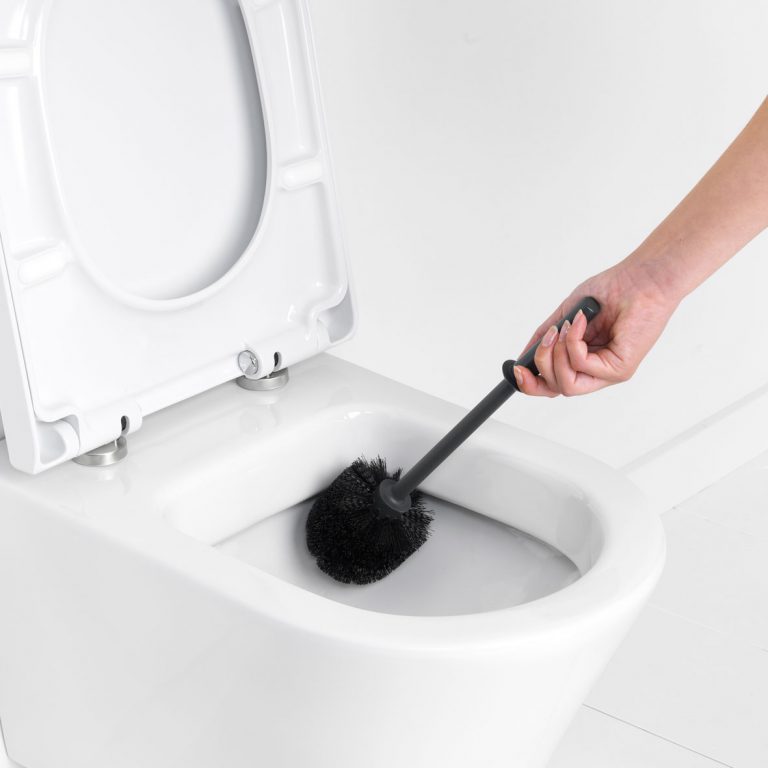 ReNew Toilet Brush and Holder - Platinum-6962
