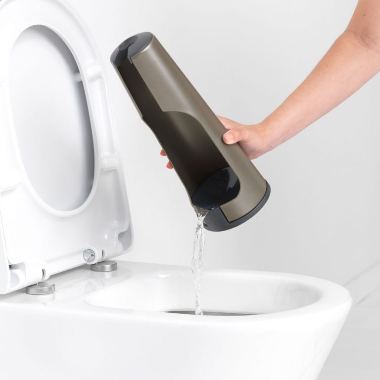 ReNew Toilet Brush and Holder - Platinum-6961