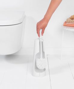 ReNew Toilet Brush and Holder - White-6958