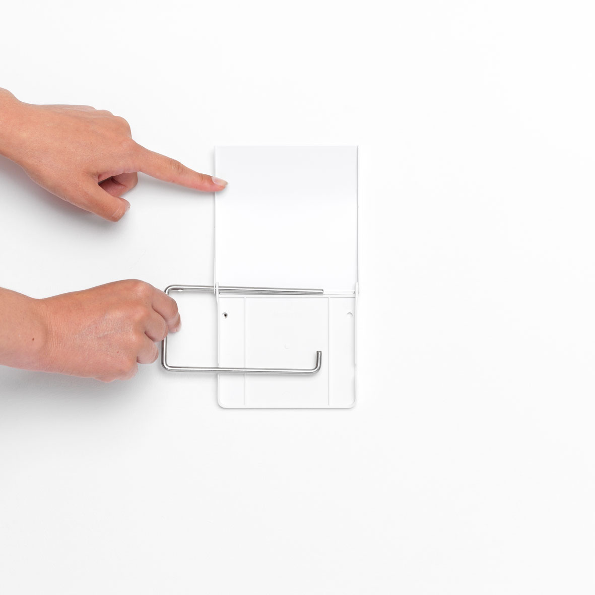 ReNew Toilet Roll Holder - White-6975