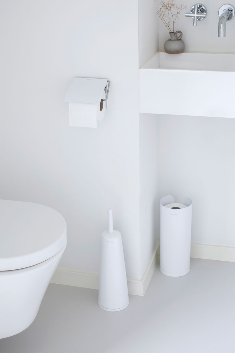 ReNew Toilet Roll Holder - White-6976