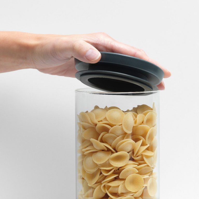 Stackable Glass Jar, 1.9 litre - Dark Grey-1366
