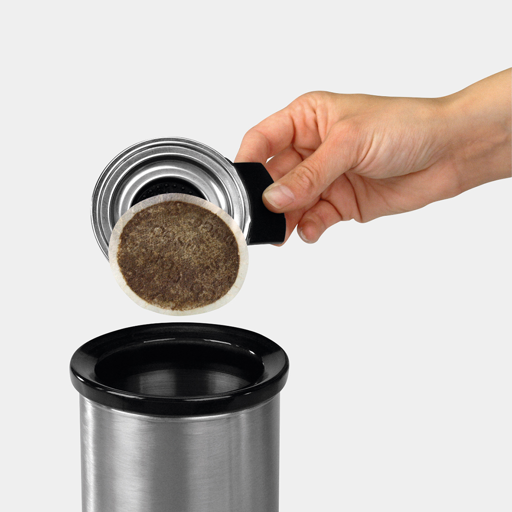 Waste Bin for Coffee Pods - Matt Steel-5163
